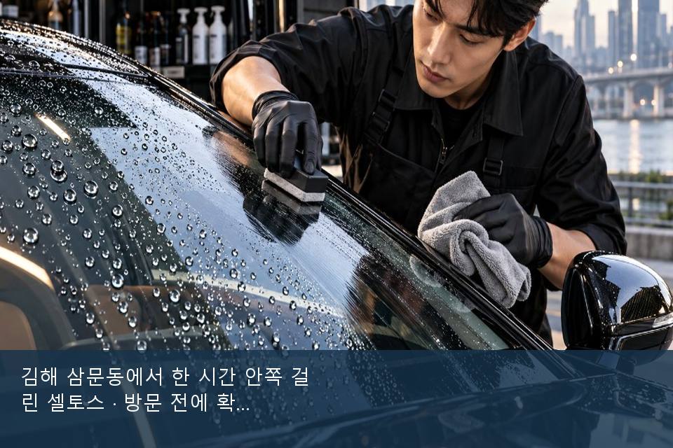 김해 삼문동에서 한 시간 안쪽 걸린 셀토스 · 방문 전에 확인한 것